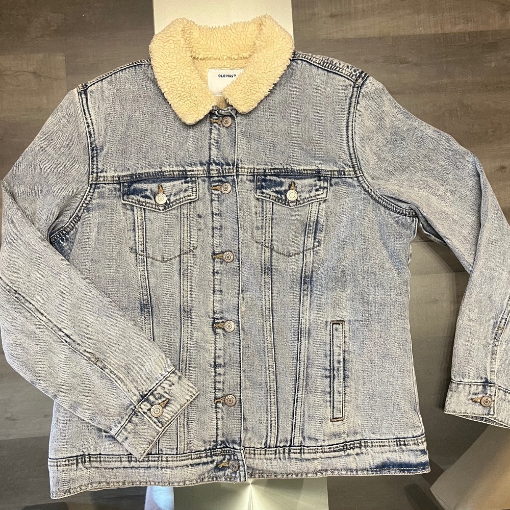 NEW Sherpa Lined Jean Jacket from Old Navy!